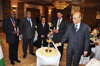 shri parvez dewan inaugurating indian diaspora engagement meet in east africa